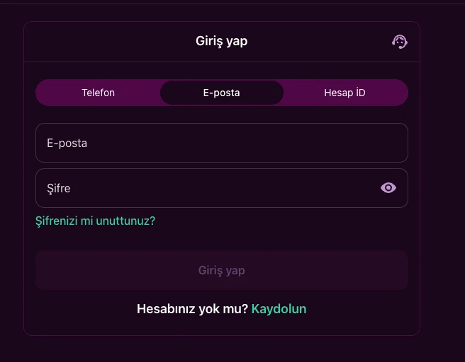 Luks Casino hesap giriş ve doğrulama ekranı